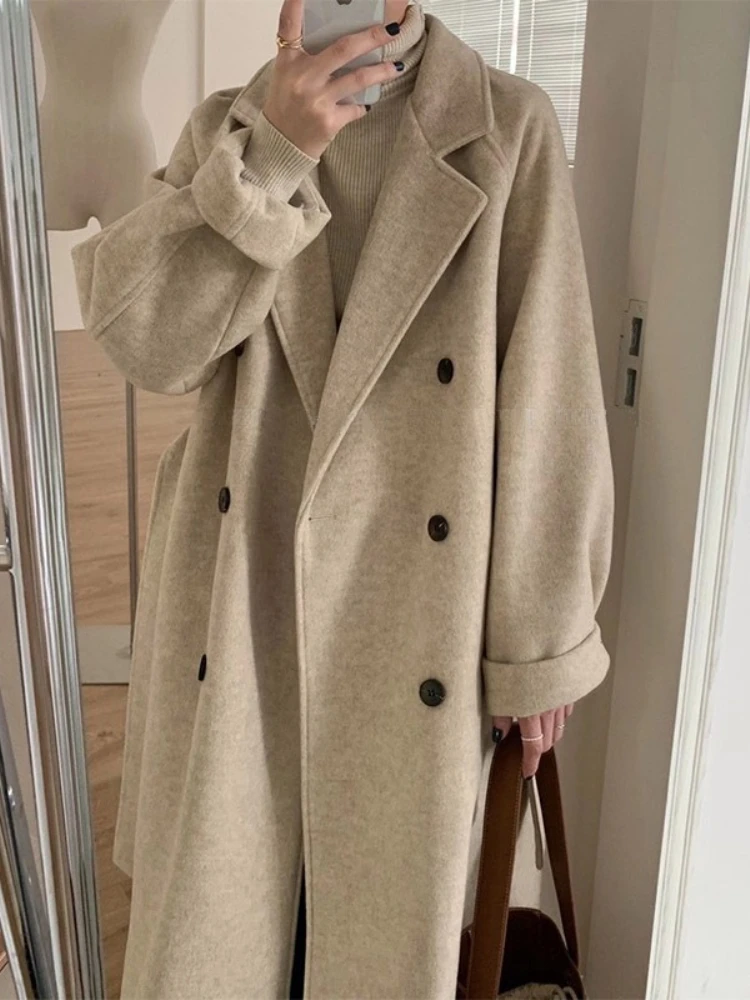 

Womens Parkas Winter Coat Female Trench Jacket Women Maxi Long Parka Mujer Woolen Overcoat Casual Oversize Windbreaker