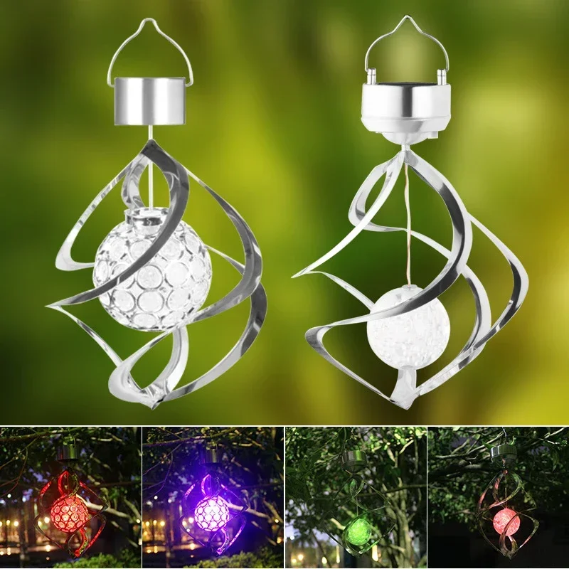

Solar Lantern, Outdoor Lanterns with RGB Light, Waterproof Hanging Solar Lights Garden Decoration Patio Solar Lights