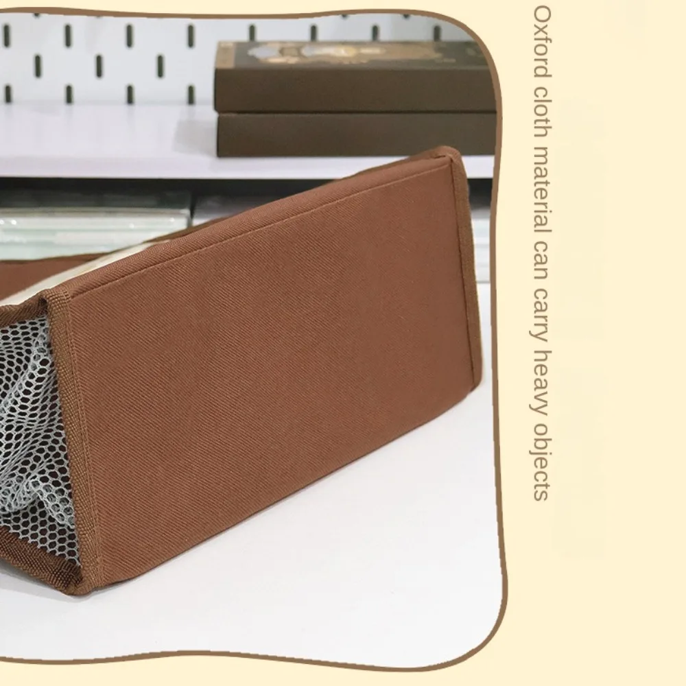 Multifunction Cartoon Tote Tutorial Bag Large-capacity Handheld Capybara Tote School Bag Side Mesh Pocket Portable