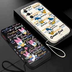 Disney Donald Duck Daisy Case For Samsung A54 A34 A73 A53 A33 A23 A14 A13 A04 A72 A52 A32 A22 A12 A71 A51 4G 5G With Hand Strap