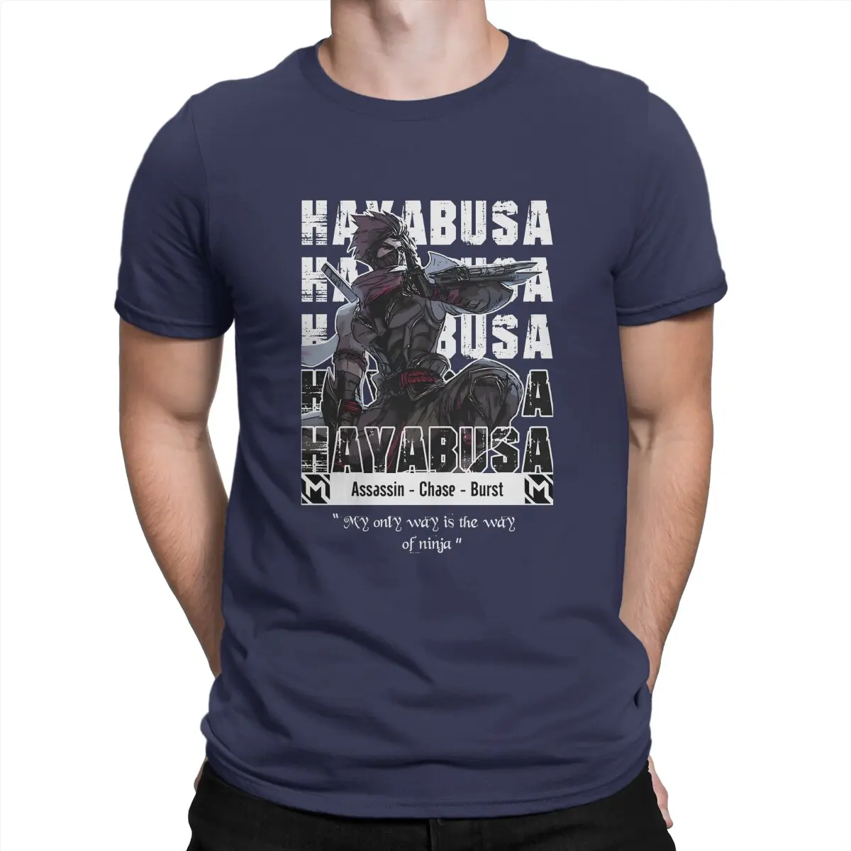 

Men's T-Shirt Mobile Legends Hero Hayabusa Hipster Cotton Tee Shirt Short Sleeve Hayabusa T Shirts Crew Neck Clothes Unique