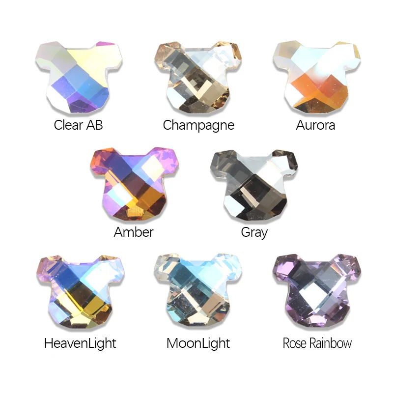 HOT 10/30 sztuk cyrkonie do paznokci AB kryształowy pies wskazówek Pixie kryształ spadek diamenty 3D Manicure zdobienie paznokci dekoracje piękna biżuteria