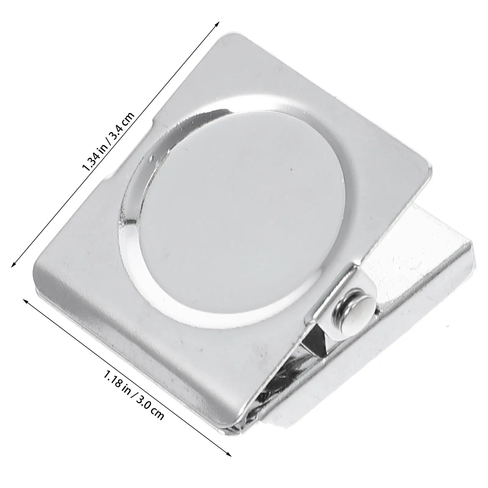 6 Pcs Clips For Calendars Memo Fridge Paper Clips Stainless Steel Heavy Duty Clip Refrigerator Tongs Whiteboard