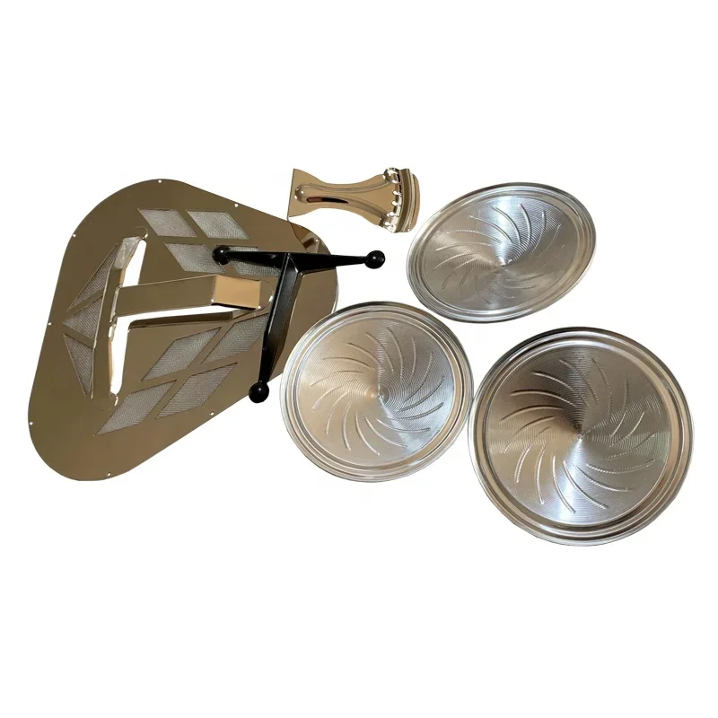 Aiersi Factory Tricone Resonator Guitar Kit Full Pack with Coverplate Cone Biscuit And Tailpiece Wholesale Price