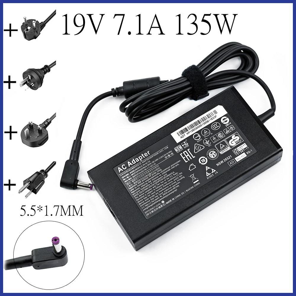 

19V 7.1A AC Adapter KP.13503.007 PA-1131-16 Laptop Charger For Acer Aspire V5-591 V5-591G Nitro 5 Spin NP515-51