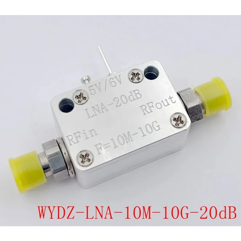1PCS  WYDZ-LNA-10M-10G-20dB Ultra-wide Band RF Low Noise Amplifier 10MHz - 10GHz with SMA Female Connector