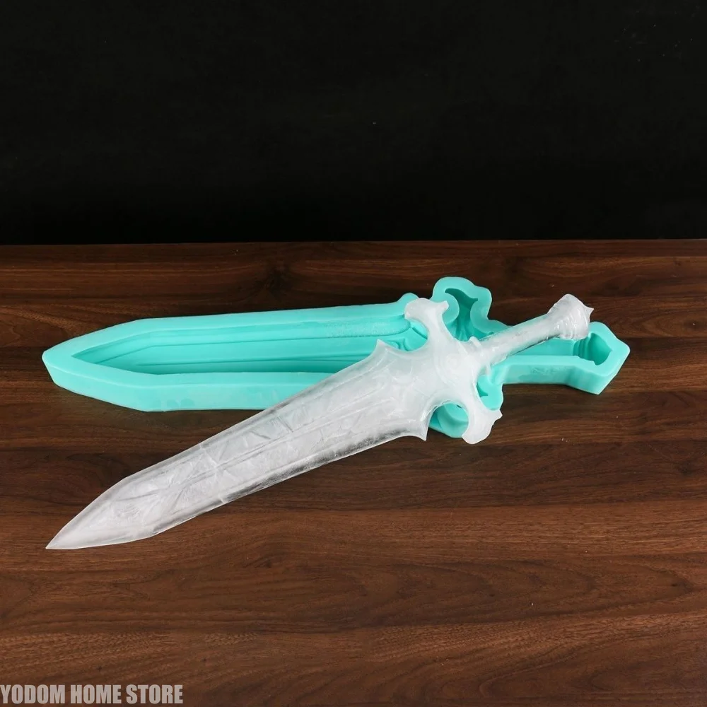 

30cm Ice Sword Silicone Mold, Cool Resin Mold for DIY Crafts, Kids Play & Home Decor