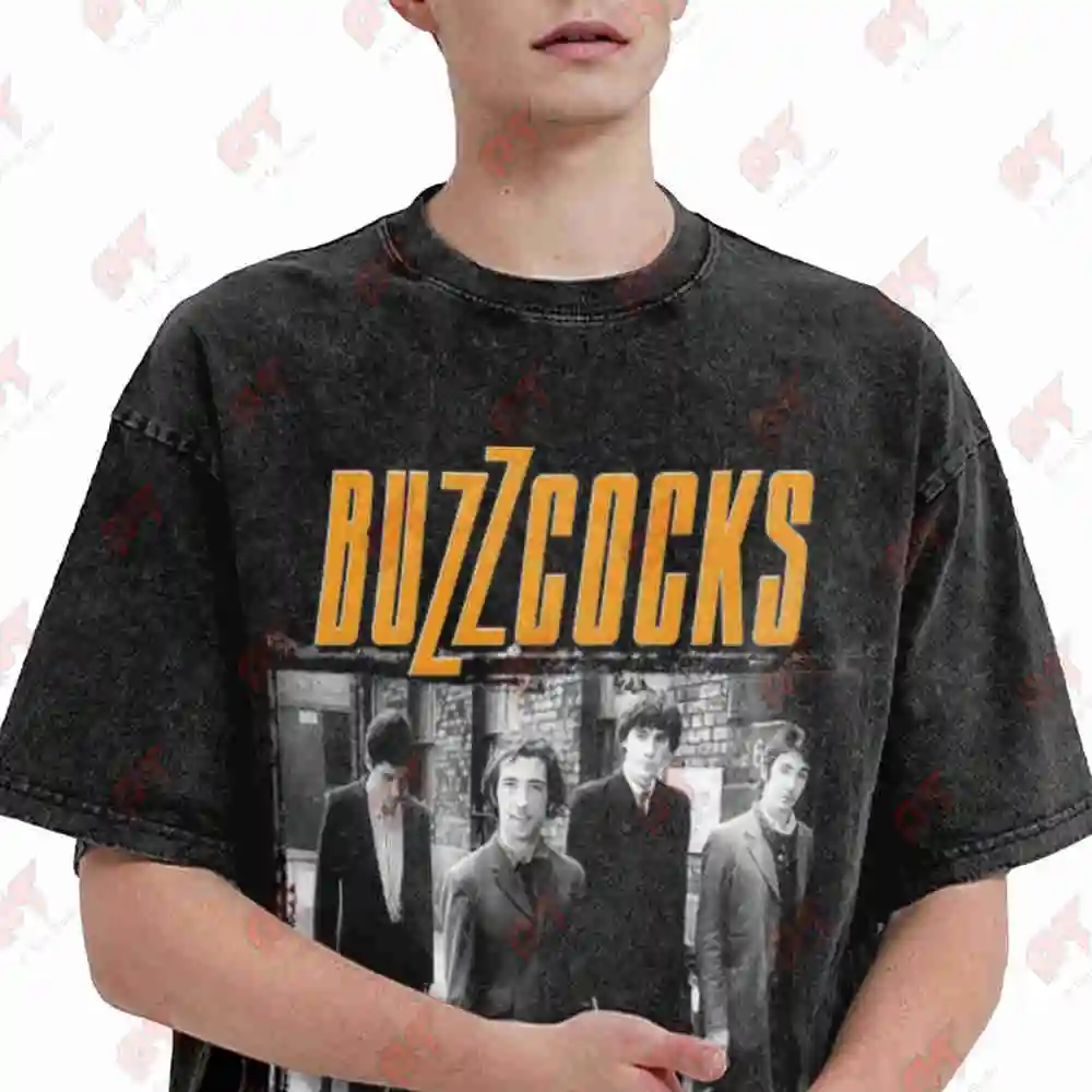 Buzzcocks Vintage Washed Tee Pure Cotton T-Shirt