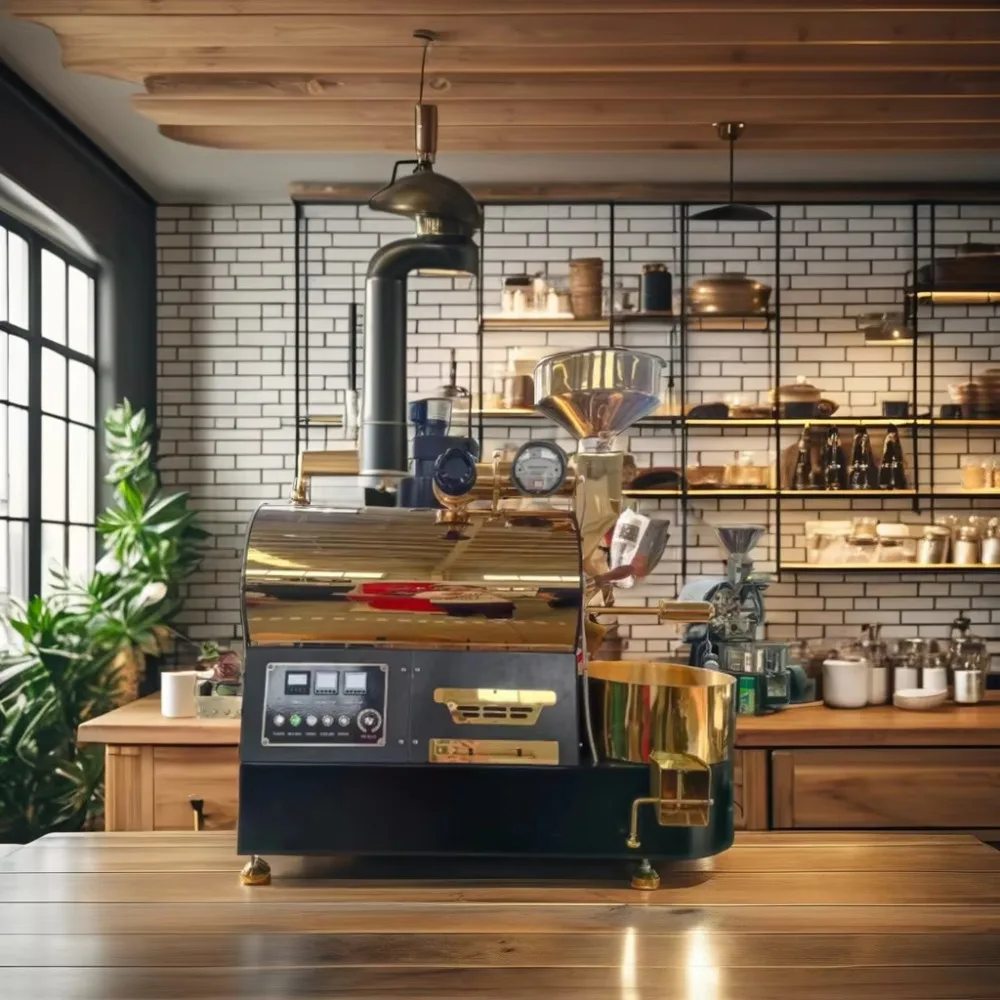 

Fashion Coffee Shop Toaster Machine 306 Stainless Steel Coffee Roaster Electric 500g 1Kg 2Kg Capacity for Commercial Roasting