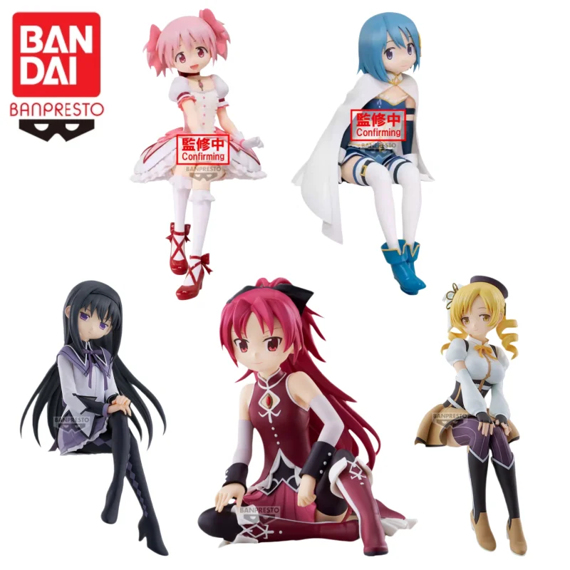 En Stock, Figuras Originales de Bandai de Puella Magi Madoka Magica, Kaname Madoka, Miki Sayaka, Rebellious Stories, Modelo de Personajes de Anime, Juguetes de Regalo