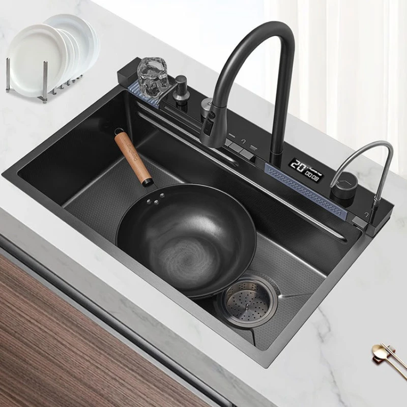 Stainless Steel Kitchen Sinks Multi-functional Water Kitchen Sinks Flushing Convenient Home Improvement Lavelli Da Cucina ZY40SC