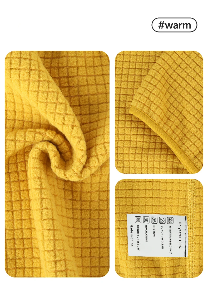 Waffel-Fahrrad-Halswärmer, winddicht, Winter-Polarfleece-Halswärmer, Wander-Unisex-Skimaske, Röhrenschal, Gesichtsbedeckung, Camping – Detail 7