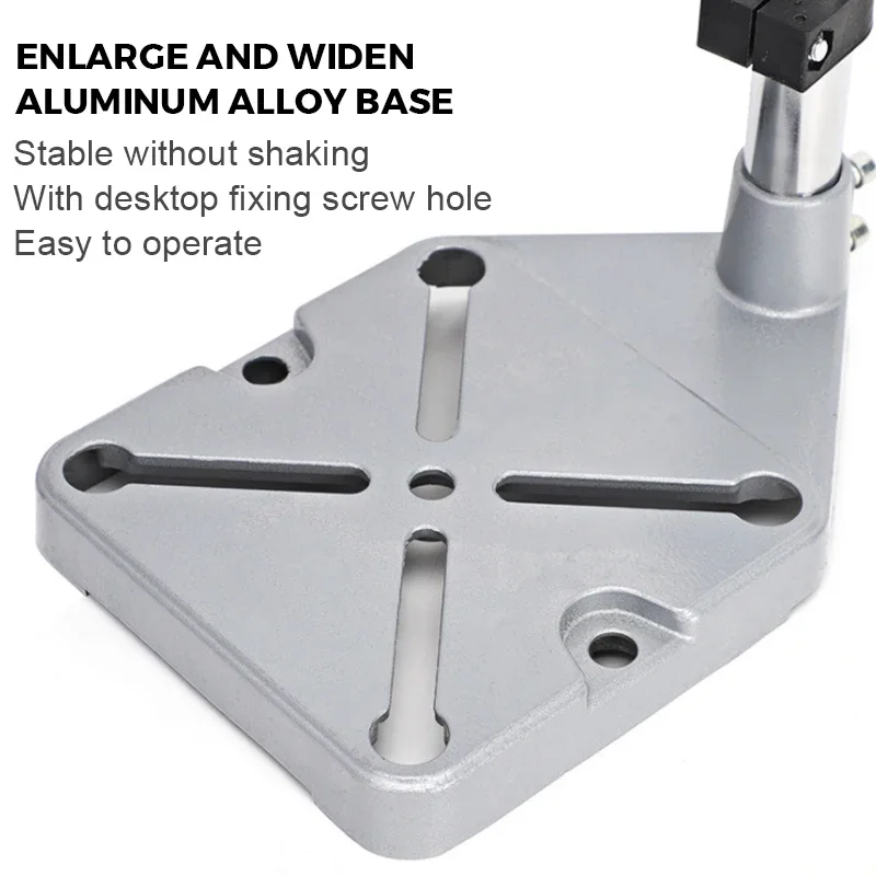 Imagem -05 - Suporte de Furadeira Elétrica Suporte Multifuncional de Mão Bancada Broca Universal Torno Suporte de Ferramenta Rotativa