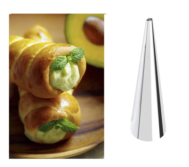 8 Stuks Conische Broodvorm Spiraal Croissant Kegel Roll Tube Cake Cream Banketbakker Bakgereedschap