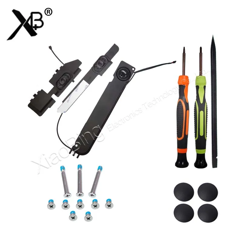 Tornillo de cubierta trasera + pies de goma + destornillador + altavoz izquierdo/derecho para Macbook Pro A1278 A1286 A1502 A1425 A1398