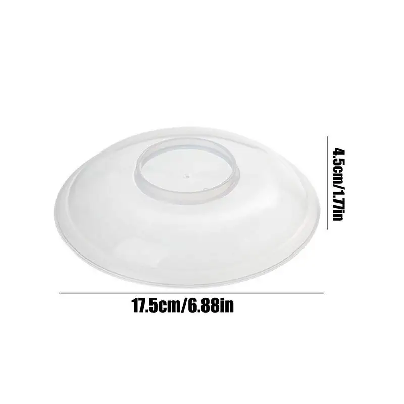 Microwave Cover For Food Clear Food Reheating Guard Heat Resistant Microwave Splatter Cover With Vent For Reheating Cooking Meal