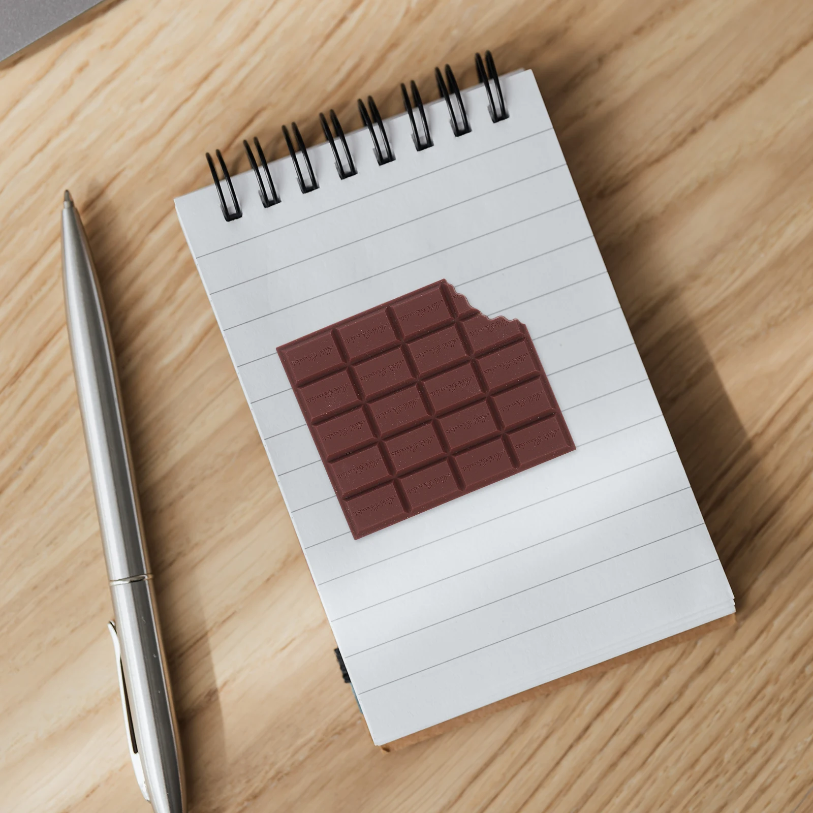 

2Pcs Sticky Memo Pads Chocolate Pattern Writing Notes Portable Removable Reusable Self-Adhesive Memo Stickers Lovely Post-Notes