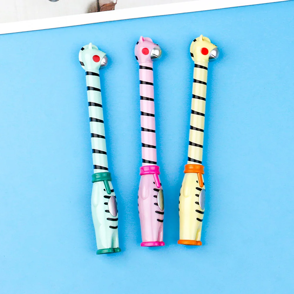

6 шт., милые ручки с рисунком жирафа, гелевые ручки для письма, пластиковые ручки с тонким наконечником, многофункциональная детская подарочная ручка, детская подарочная ручка