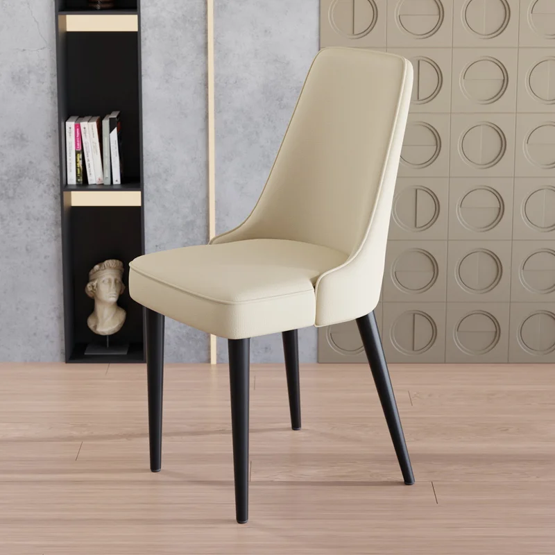 Nordic Leather Dining Chair Designer Modern Luxury Dining Chair Ergonomic Makeup Muebles Para El Hogar Bedroom Home Furniture