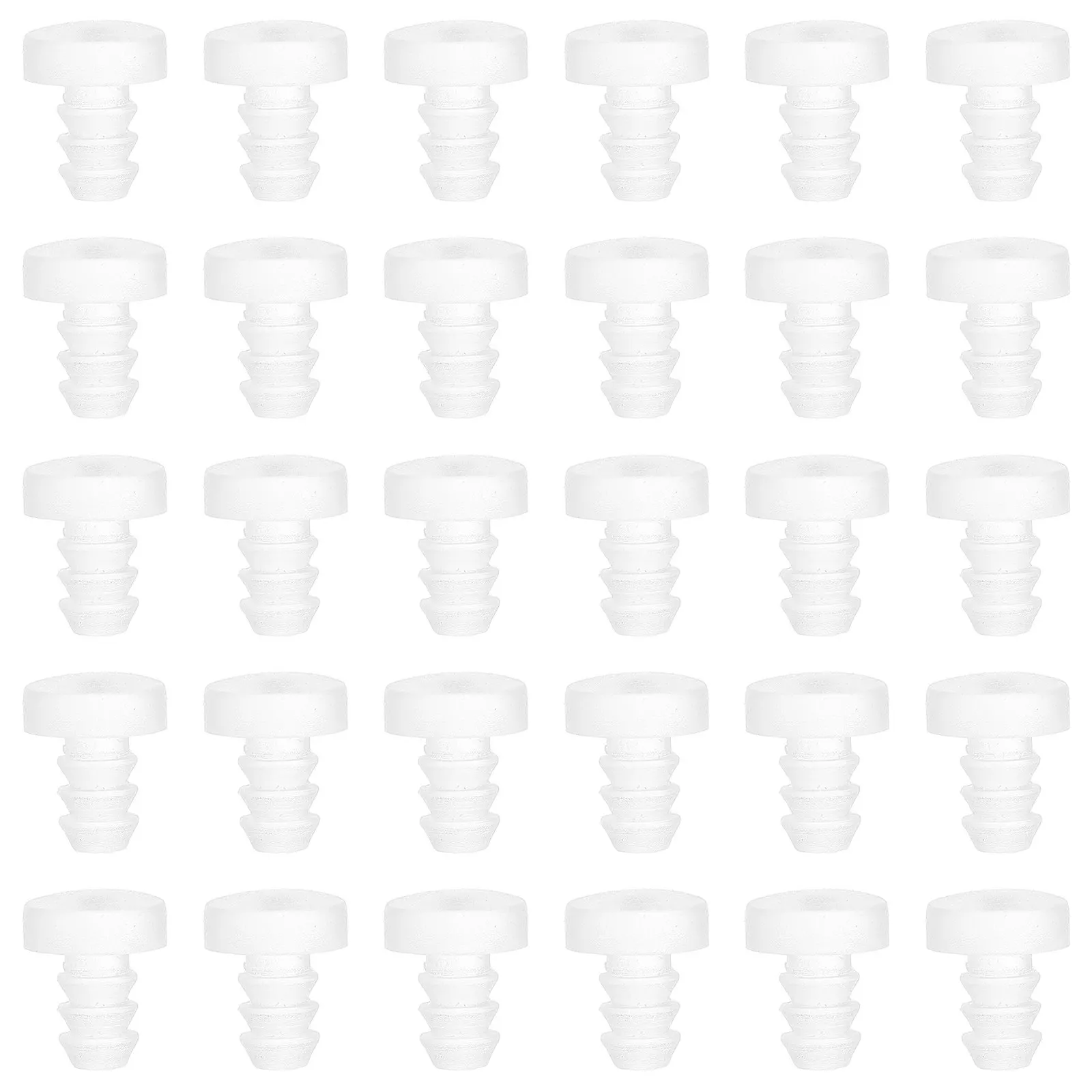 

50Pcs Furniture Bumpers Clear Rubber Anti Collision Pads Glass Table Top Spacers Cabinet Door Protectors Slip Resistant Grippers