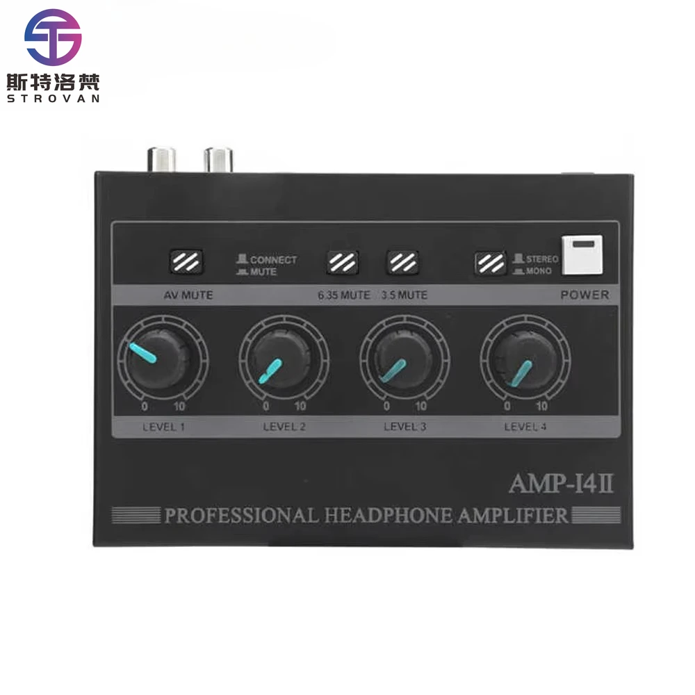 

4-канальный моно стереофонический комплект AMP-i4 100–240 В усилитель для наушников