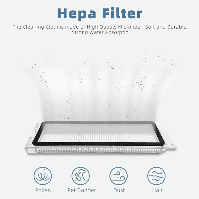 A94e-peças de reposição filtro escova rolamento para roborock q revo, compatível para roborock p10 aspirador robô acessórios