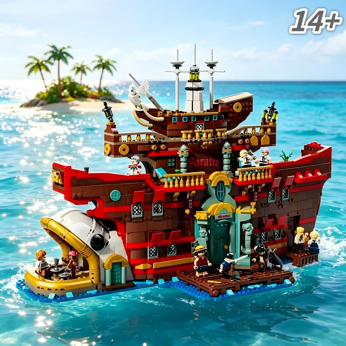 

Top Seller 75640 3402PCS The Baratie Floating Restaurant Building Blocks Collectible Item Birthday Gift