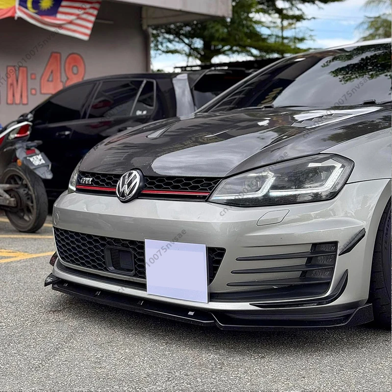ل VW Golf Mk7 GTI GTD Golf 7 GTI 2012-2017 ماكستون نمط سيارة الجبهة حافة مصد السيارة الفاصل المفسد الجبهة غطاء المصد المفسد بوديكيت
