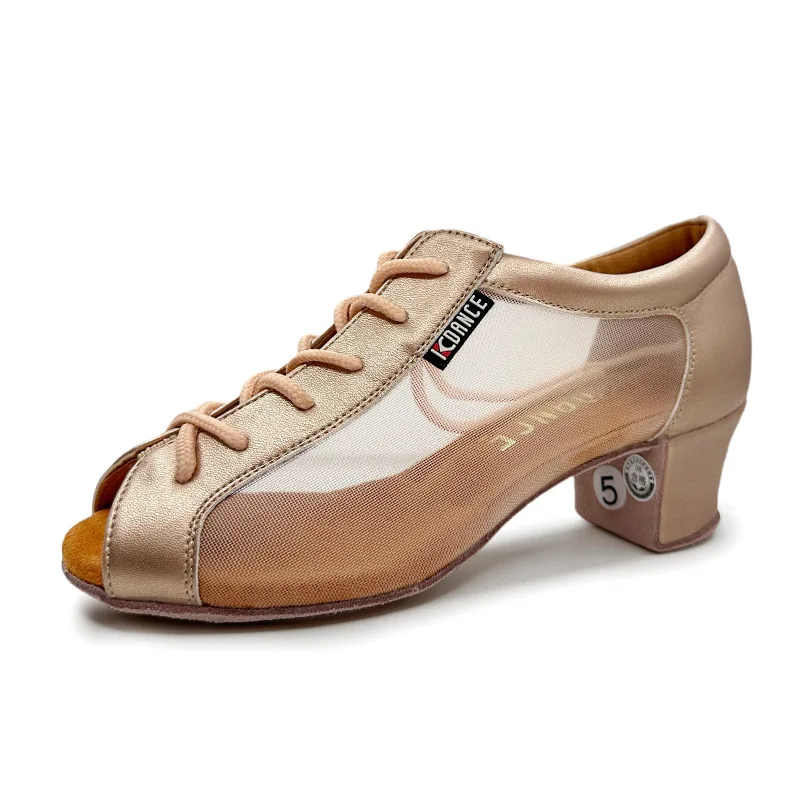 Scarpe da ballo latino in pelle per adulti donne suole morbide comode e moderne scarpe da ginnastica con suola in pelle di vacchetta da ballo