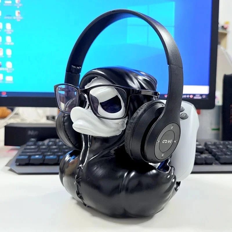 Death Duck Universal Controller Headset Stand For PS5/Switch Game Controller Headphone Stand Sturdy Desk Decor Gamer Gift