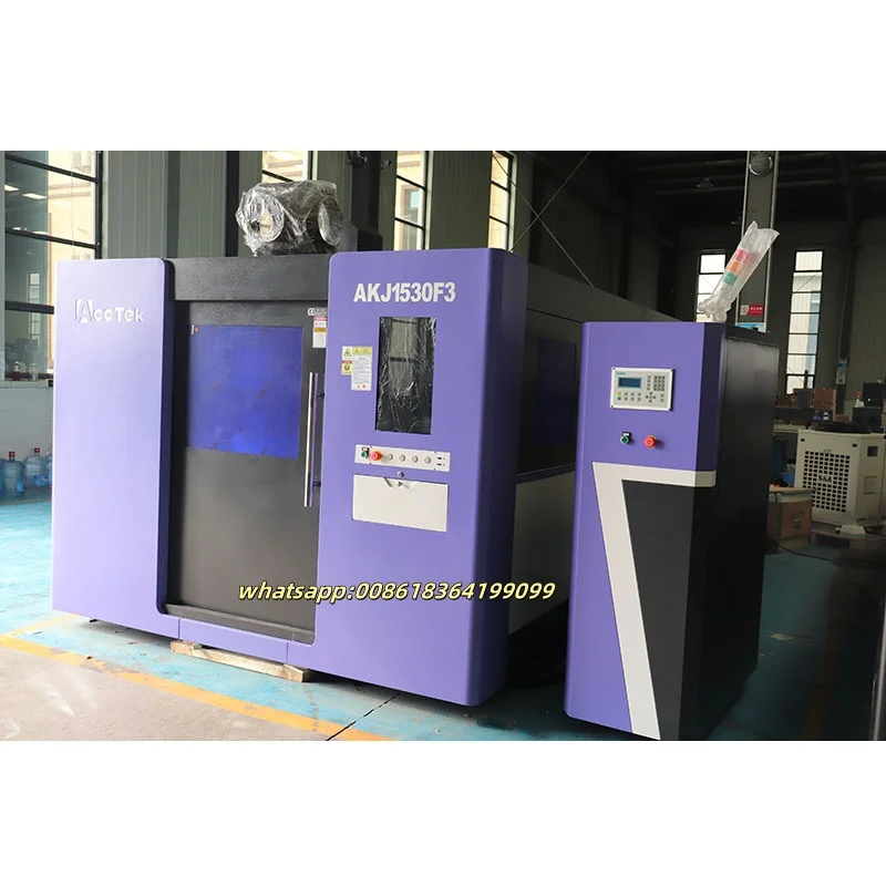 OEM Factory CNC 1530 Fiber Laser Cutting Machine with Full Cover