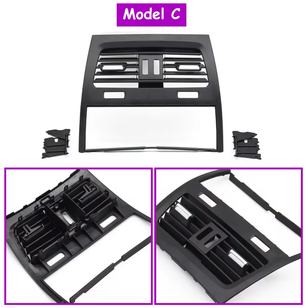 LHD RHD Samochodowa tylna klimatyzacja AC Kratka wentylacyjna Panel wylotowy Zamiennik Do BMW serii 5 GT F07 528i 535i 550i 2010-2017