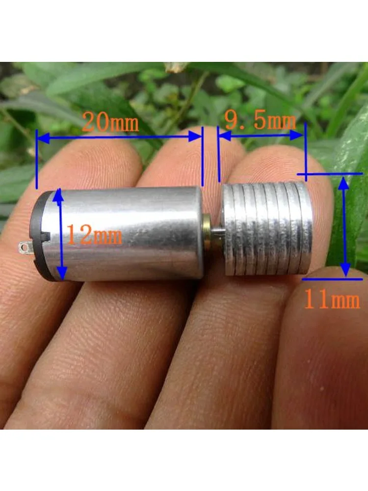 Petit Mini moteur de Vibration rond de 12mm, DC 3V-6V 5V, haute vitesse, roue excentrique vibrante forte, vibrateur pour jouet masseur, manette de jeu