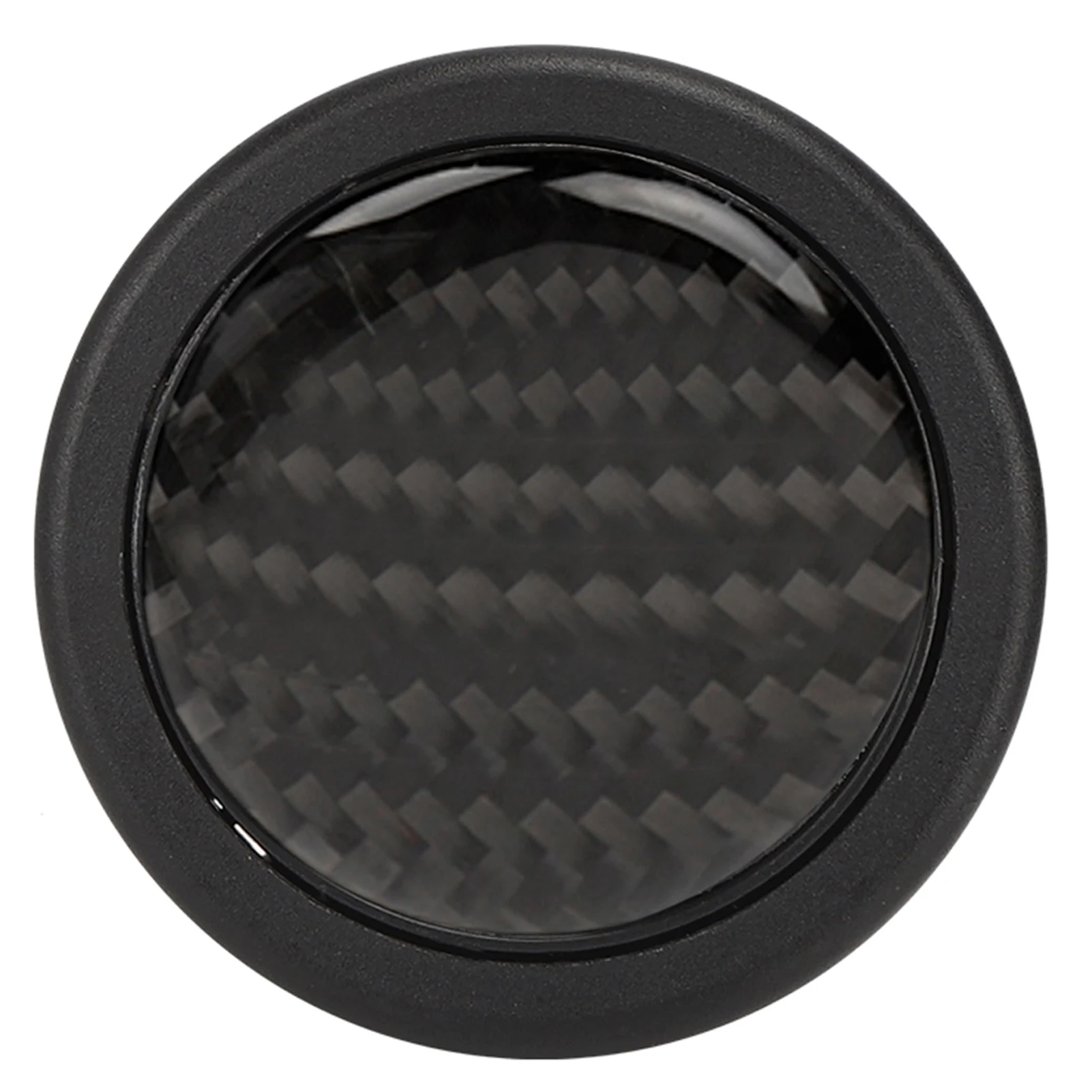 Carbon Fiber Horn Button Kit 6 Bolt Steering Wheel Push Switch Center Cover Racing Car Modified Interior Accessory