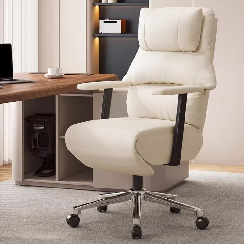 

Cute White Vanity Comfy Office Chair Swivel Mobile Lounge Accent Bedroom Office Chair Siege Gaming Cadeira Salon Furniture