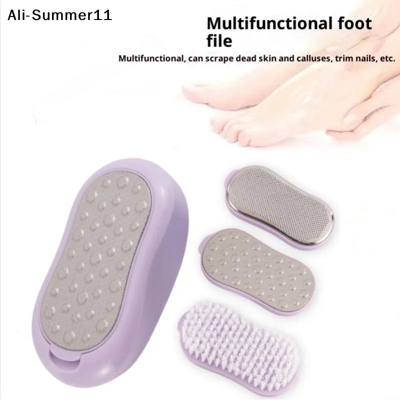 

【A6L】4pcs Stainless Steel Foot Plate File Set Household Pedicure Tools Remove Dead Skin Calluses Foot Scraper Feet Care Artifact