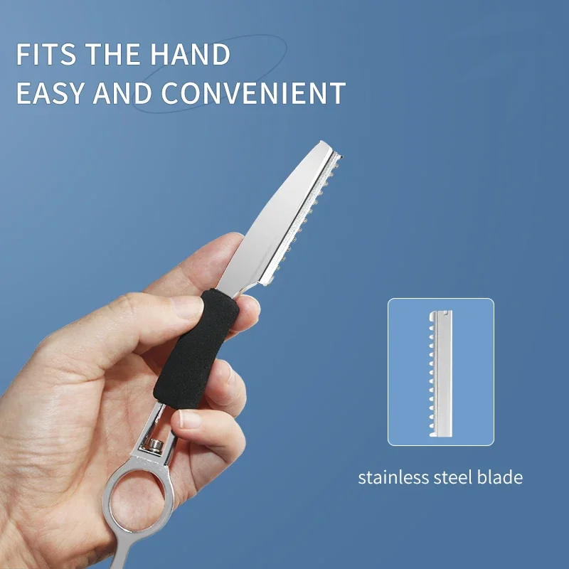 1Pc Pro Barber Razor Zinc Alloy Thinning Razor Hairdressing Styling Tools Barber Shop Hair Cutting Knife Thinner Safety Razors