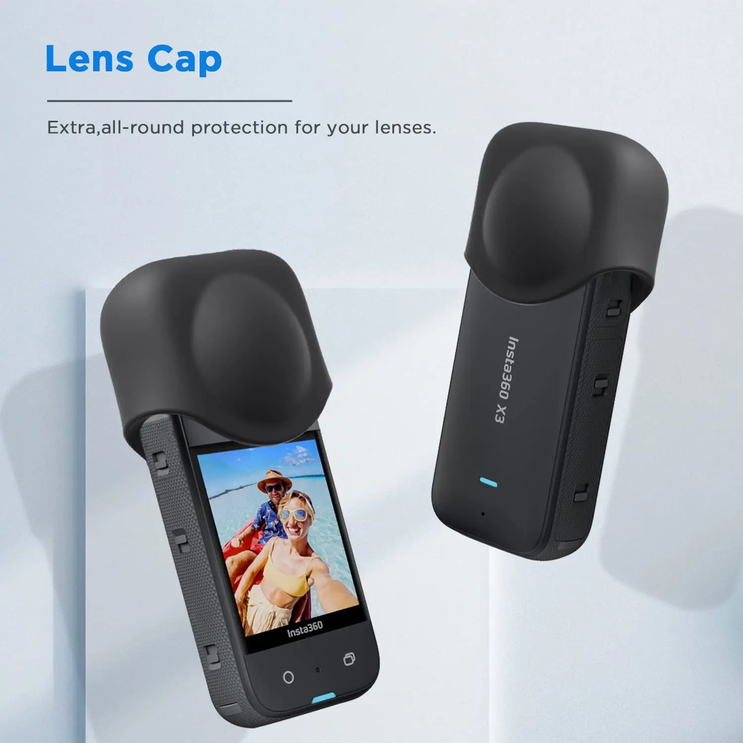 Objektiv deckel für insta360 x3 Silikon abdeckung Objektivs chutz für insta 360 x3 Kamera kappe neues Silikon gehäuse kratz festes Zubehör