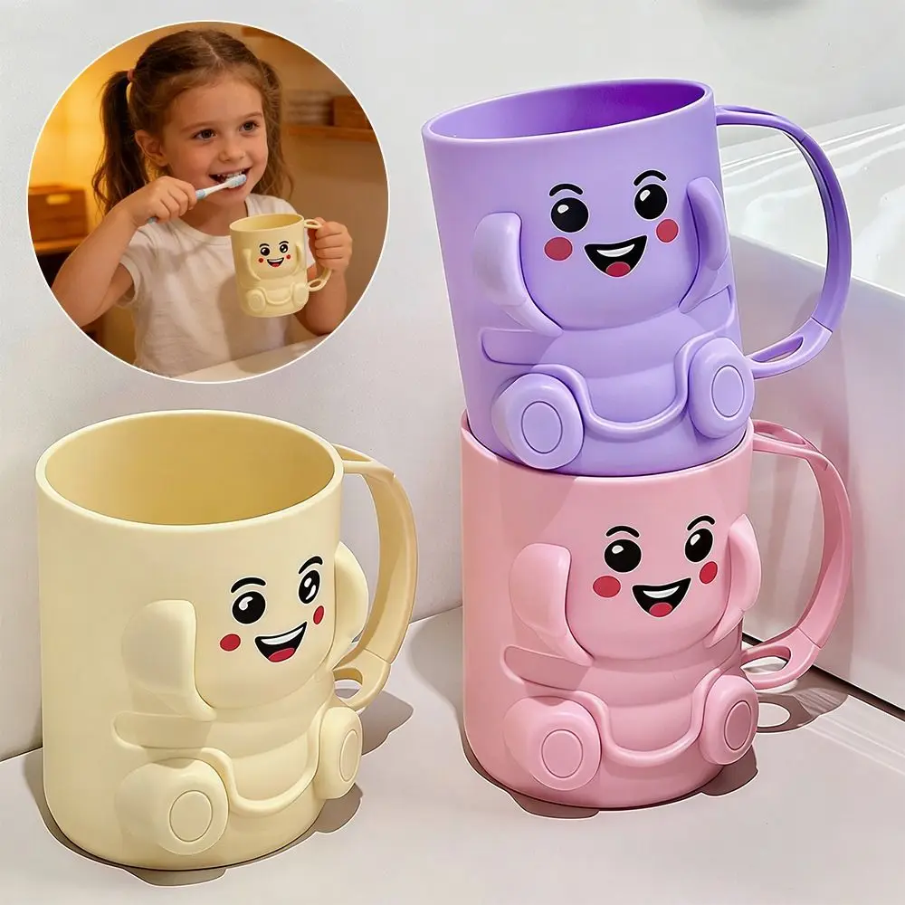 Cute Thickened Toothbrush Cup Plastic Multipurpose Toothbrush Holder Rinsing Cup for Bathroom Accessory