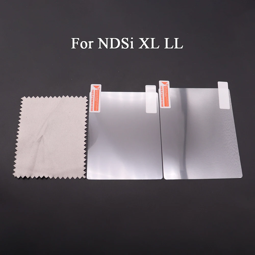 ل NDS NDSL NDSi XL ل 2DS جديد 3DS XL LL LCD شاشة طبقة رقيقة واقية أعلى أسفل واضح حامي غطاء الجلد ل GB GBA GBC