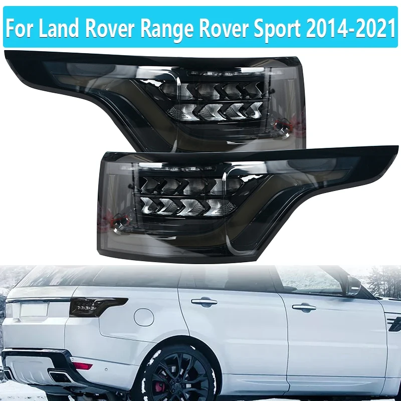 レンジローバースポーツ L494 2014-2022用テールライト スモーク仕様 For Land Rover Range Rover Sport 2014-2021 L494 Smoked Taillight
