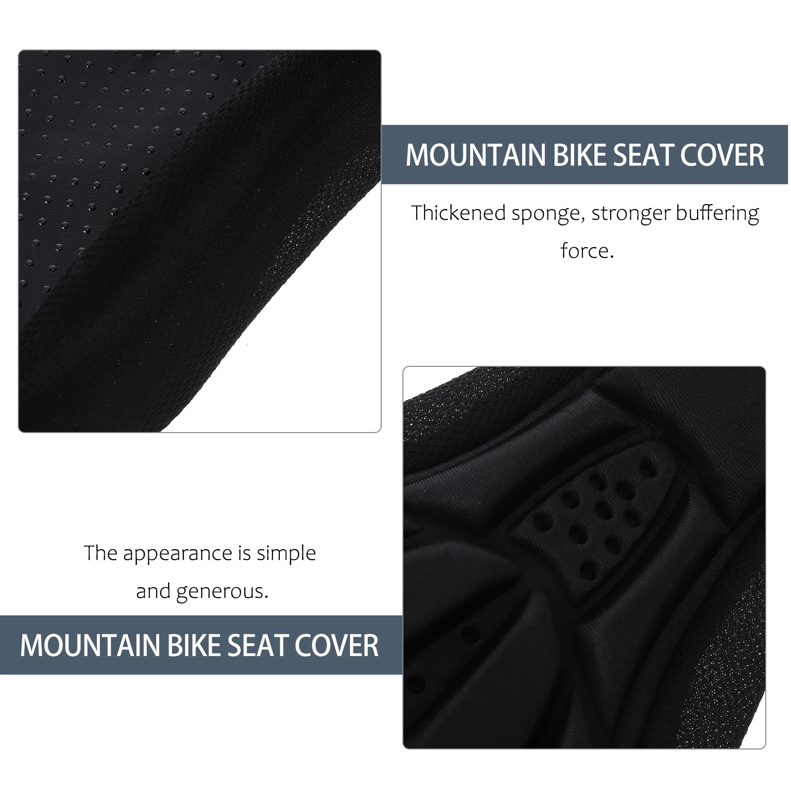 

Bicycle Seat Cover Bike Saddle Gel Cushion Red Black Kids Child Sponge Pad Waterproof Universal Size Ergonomic Design