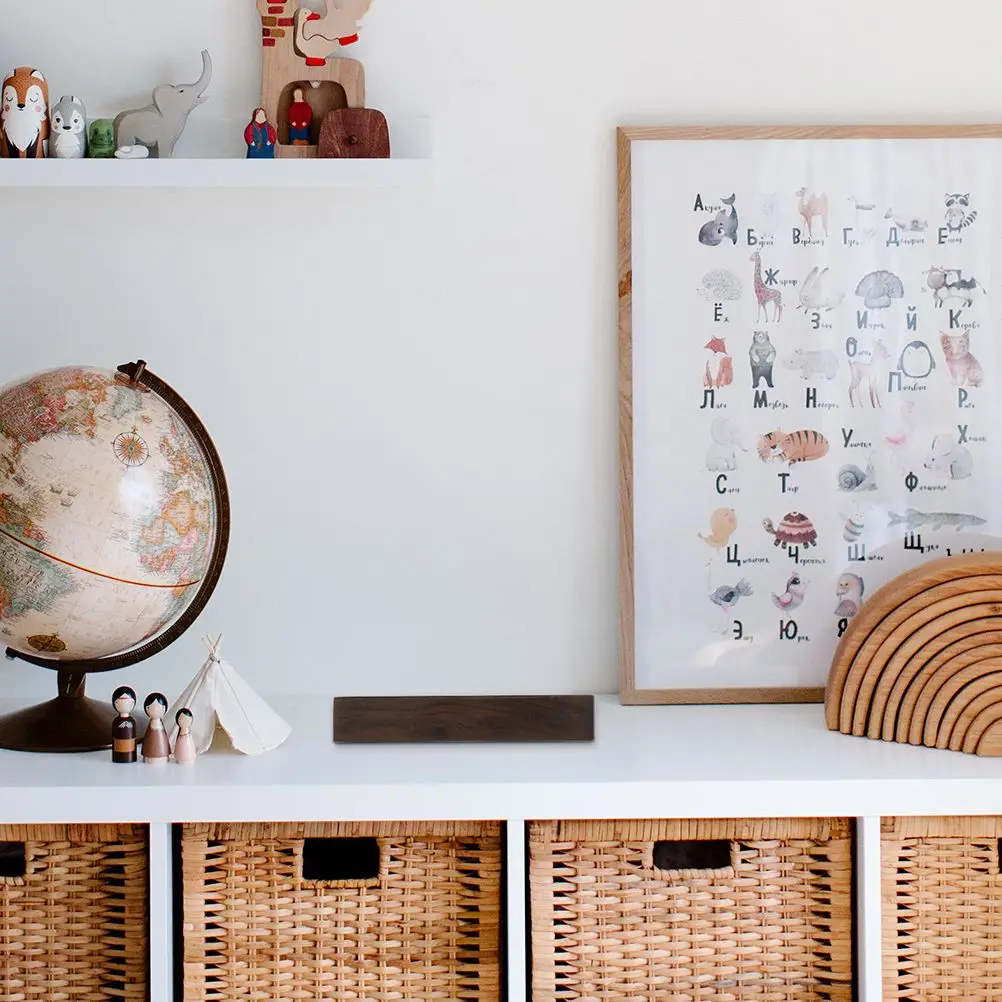 4 Pcs Black Calligraphy Paper Weights 11cm Rectangular Smooth Durable Chinese Study Four Treasures Desk