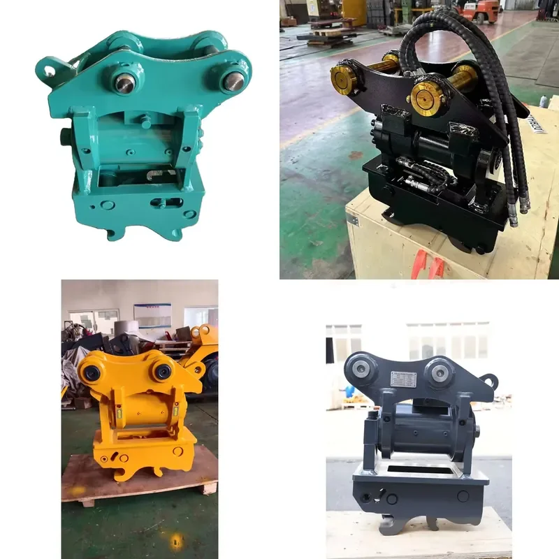 Factory Hydraulic Quick Coupler for Excavator Tilt Rotator Fast Hooking Device Tilt Rotation Quick Connect Attachment