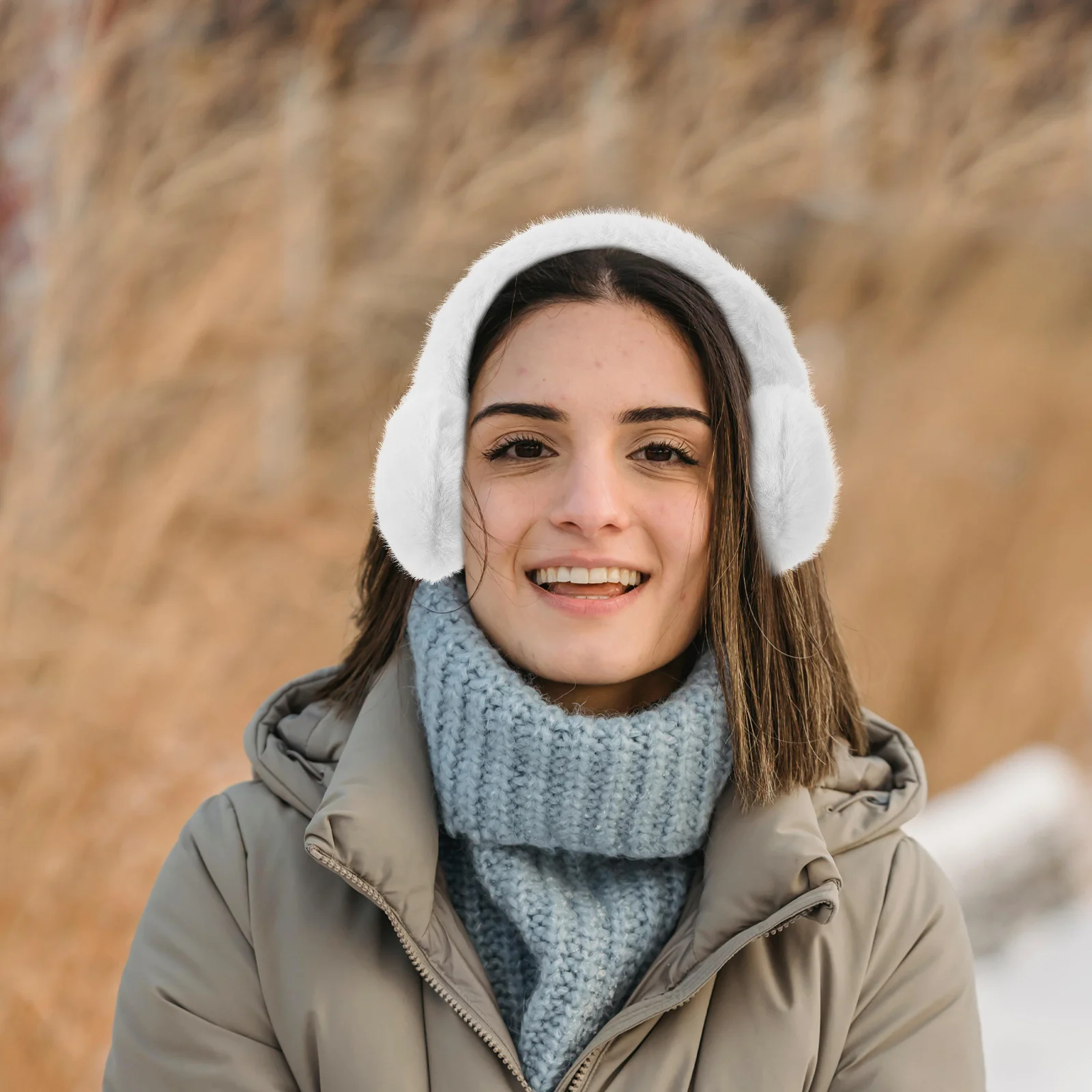 Мягкие теплые наушники