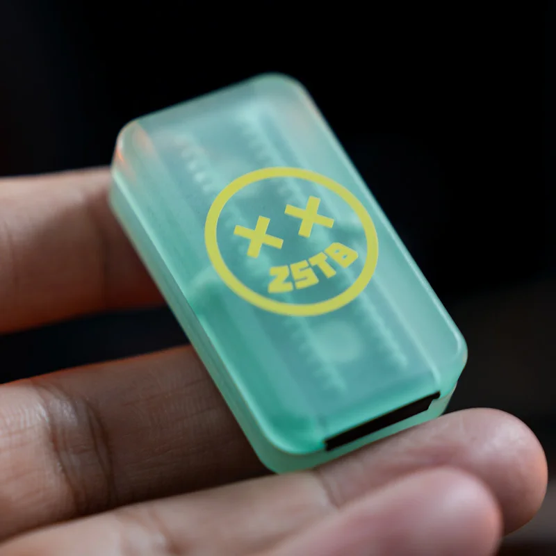 

Смайлик персиковый кусок 2,0, механическая двойная дорожка, толкающая плотная дорожка, сегментная карта с храповым механизмом, толкающая игрушка EDC