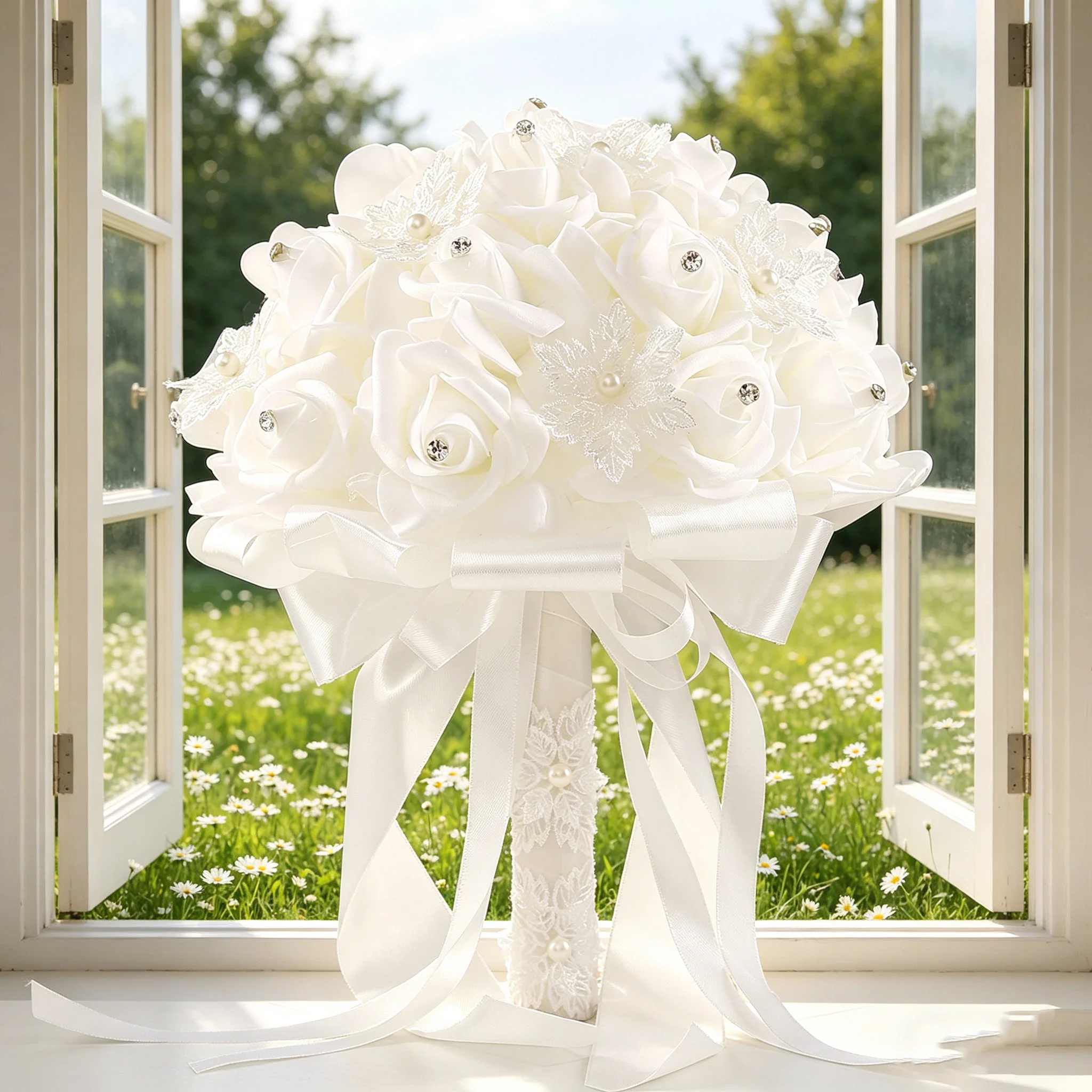 

Realistic Creative Design Wedding Bouquet Props for Wedding Photography Fake Flowers for Taking Photos And Posting