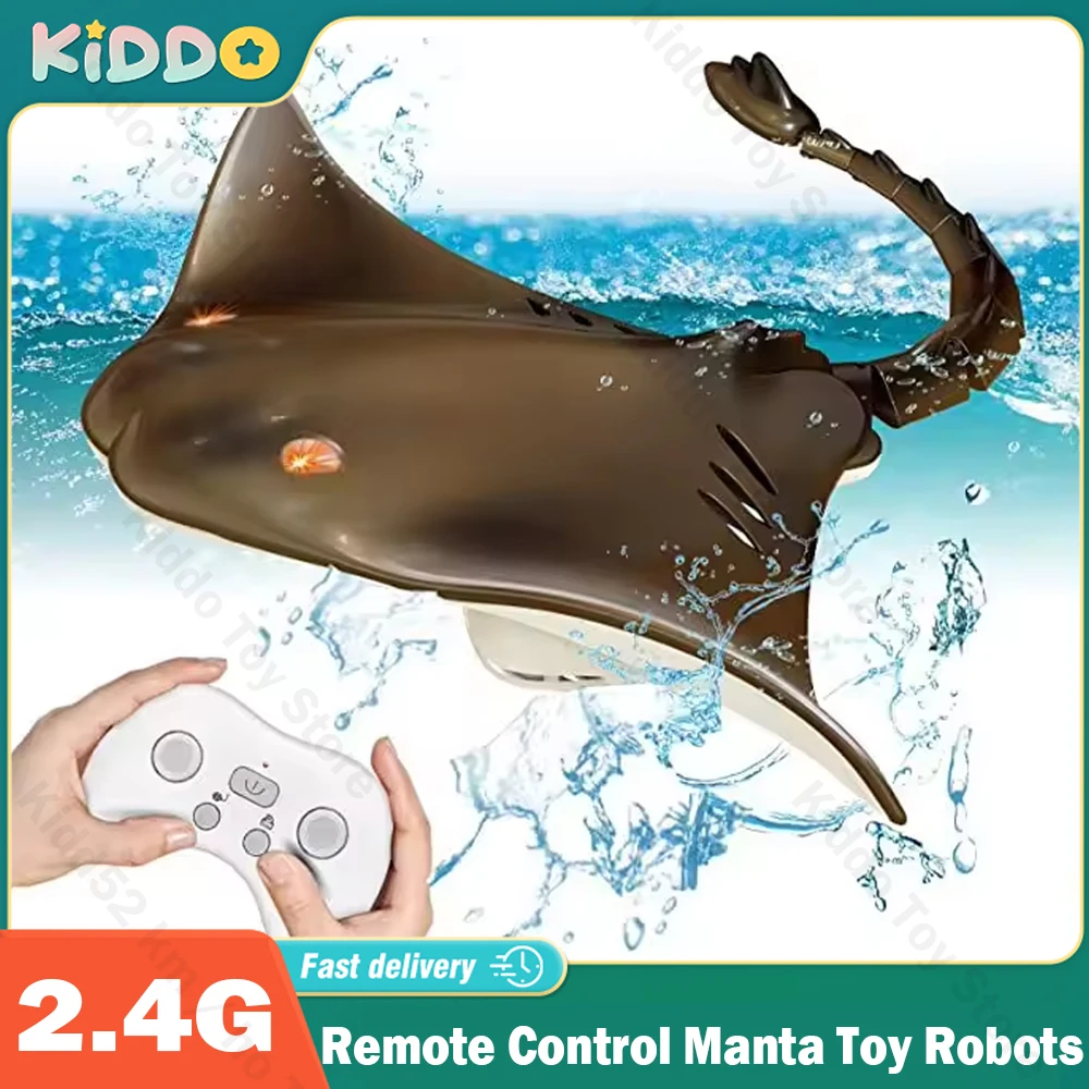 

Remote Control Shark Toy Robots RC Animals Manta 2.4G Electric Sharks Children Kids Toys for Boys Swimming Pool Water Boat Ship