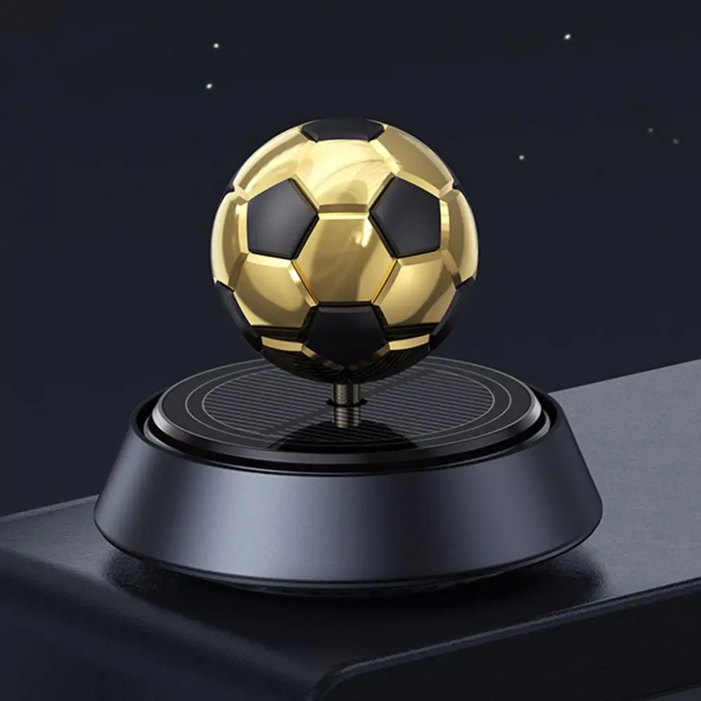 Environmentally Car Air Purifier Solar Rotating Football Car Diffuser Long-lasting Aromatherapy Fragrance Safe Air for Kids