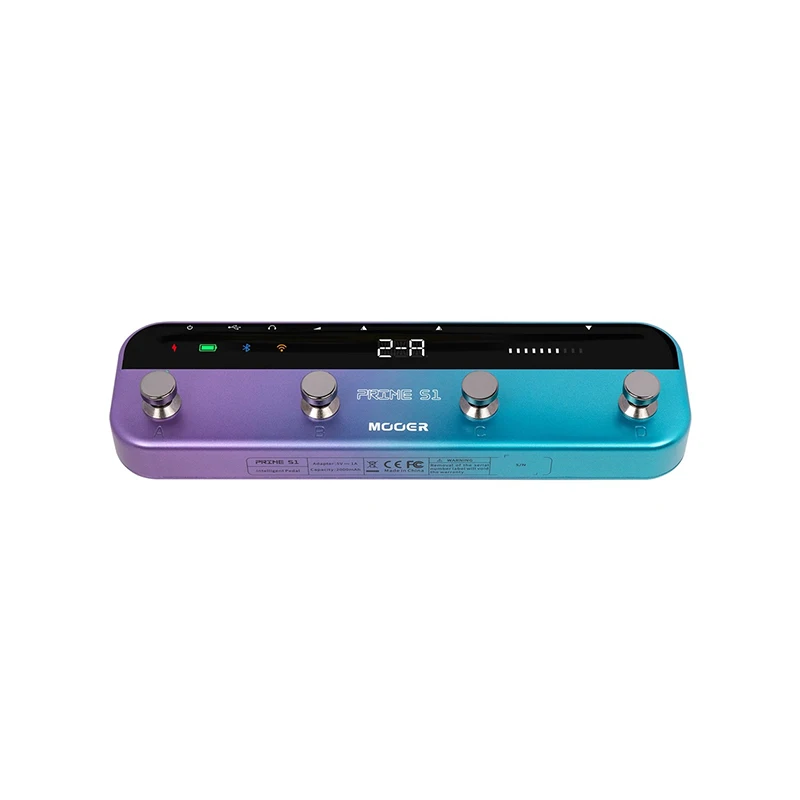 Mooer Prime S1 Intelligent Guitar Multi Effects Pedal supports 8 Footswitch Controllers and OTG Recording